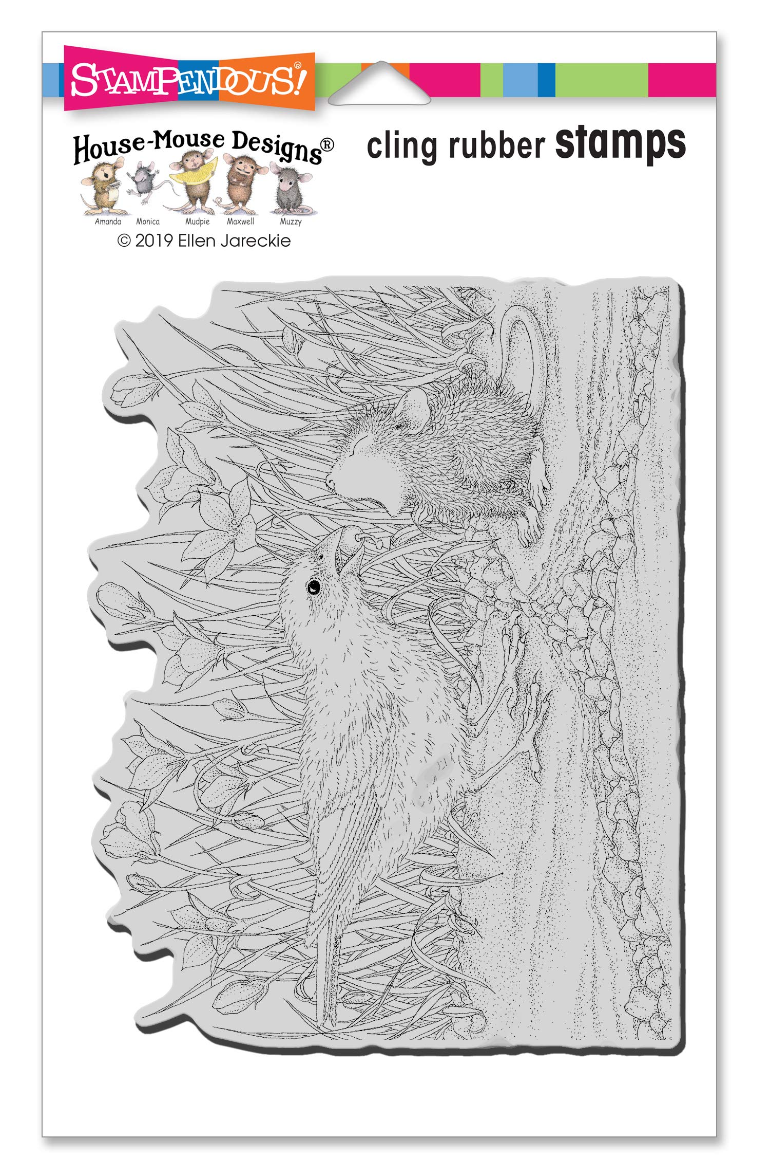 STAMPENDOUS House Mouse Cling Bird, Berry Birdie