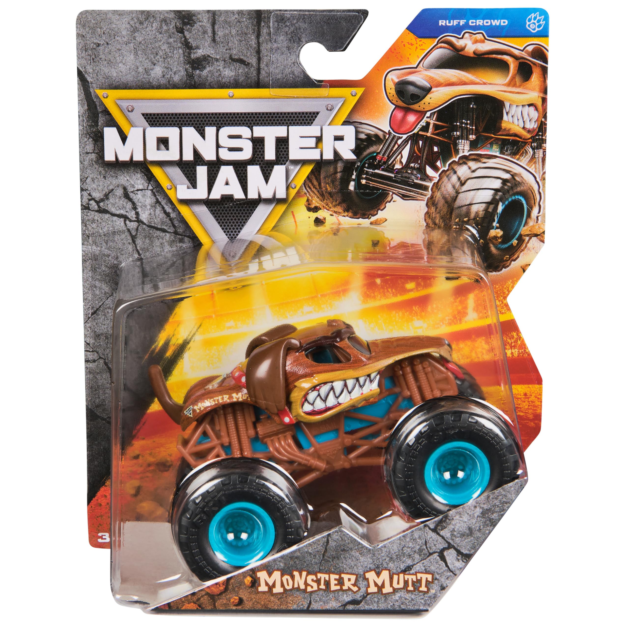 Monster Jam, Monster Mutt Monster Truck 1:64 Scale Die-Cast Toy for Children Aged 3+