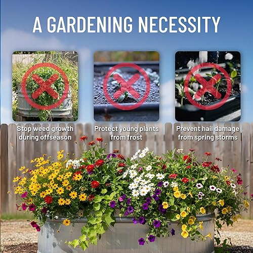 Miniatura 10 de Polar Protector - Cubierta de tanque de 2 x 2 x 4, para terapia de agua helada, cubierta de agua fría, se adapta al tanque galvanizado, impermeable,