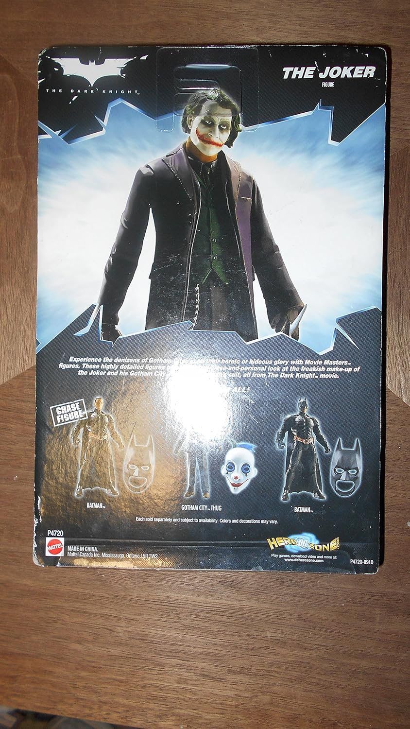 Mattel Dark Knight Action Figures:The Joker with Crime Scene Evidence