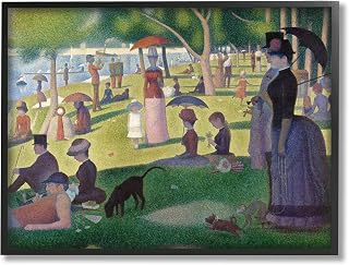 Stupell Industries Sunday on La Grande Jatte Georges Seurat Classic Painting Framed Wall Art, Design By one1000paintings