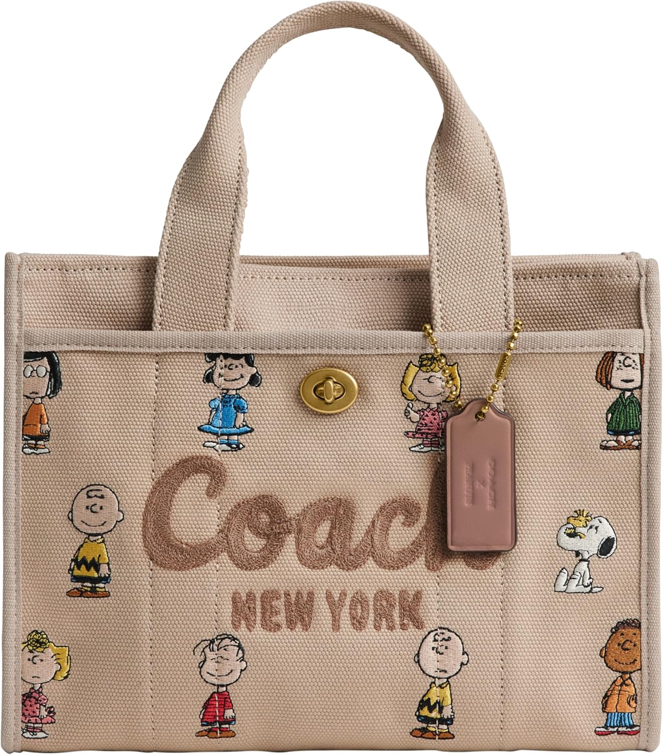 Coach colored dye denim cargo tote 26