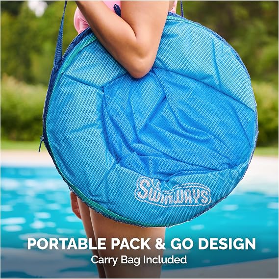 SwimWays Spring Float Premium Hammock Lounger, Inflatable Pool Floats Adult with Fast Inflation for Ages 15 & Up
