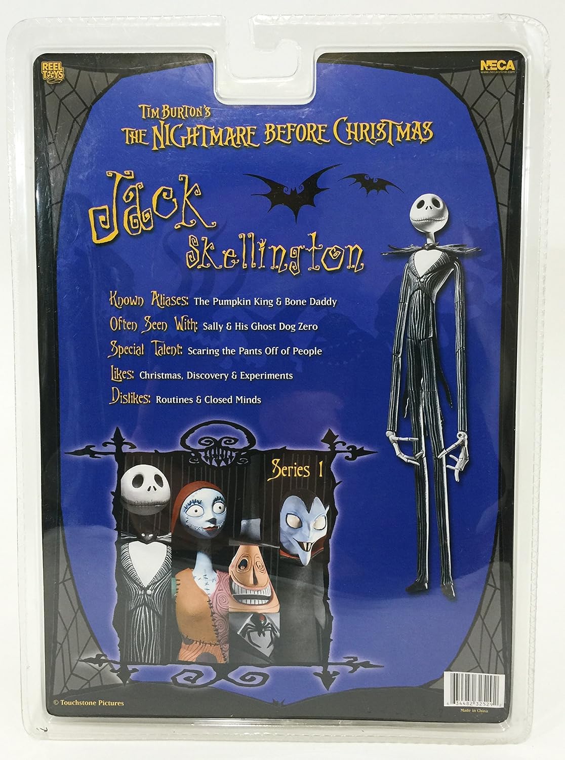 NECA Tim Burton's The Nightmare Before Christmas Series 1 Jack Skellington Action Figure