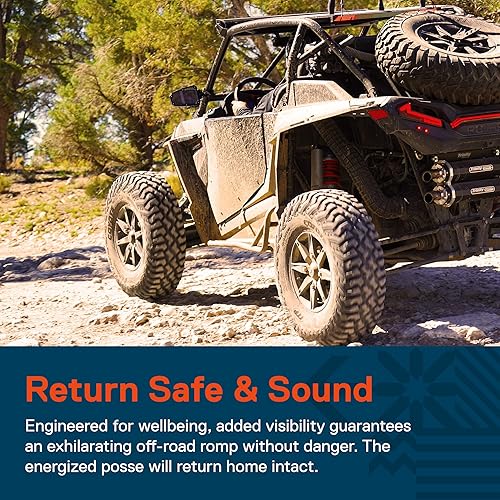 Miniatura 6 de TRUE MODS Kit de espejos laterales para UTV Polaris RZR jaula redonda de barra enrollable de 1.5-2 pulgadas Ranger 2014 y mayores Can-Am Maverick X3