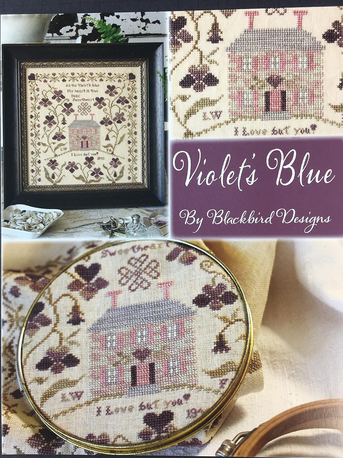 Violet's Blue Cross Stitch Pattern by Blackbird Designs