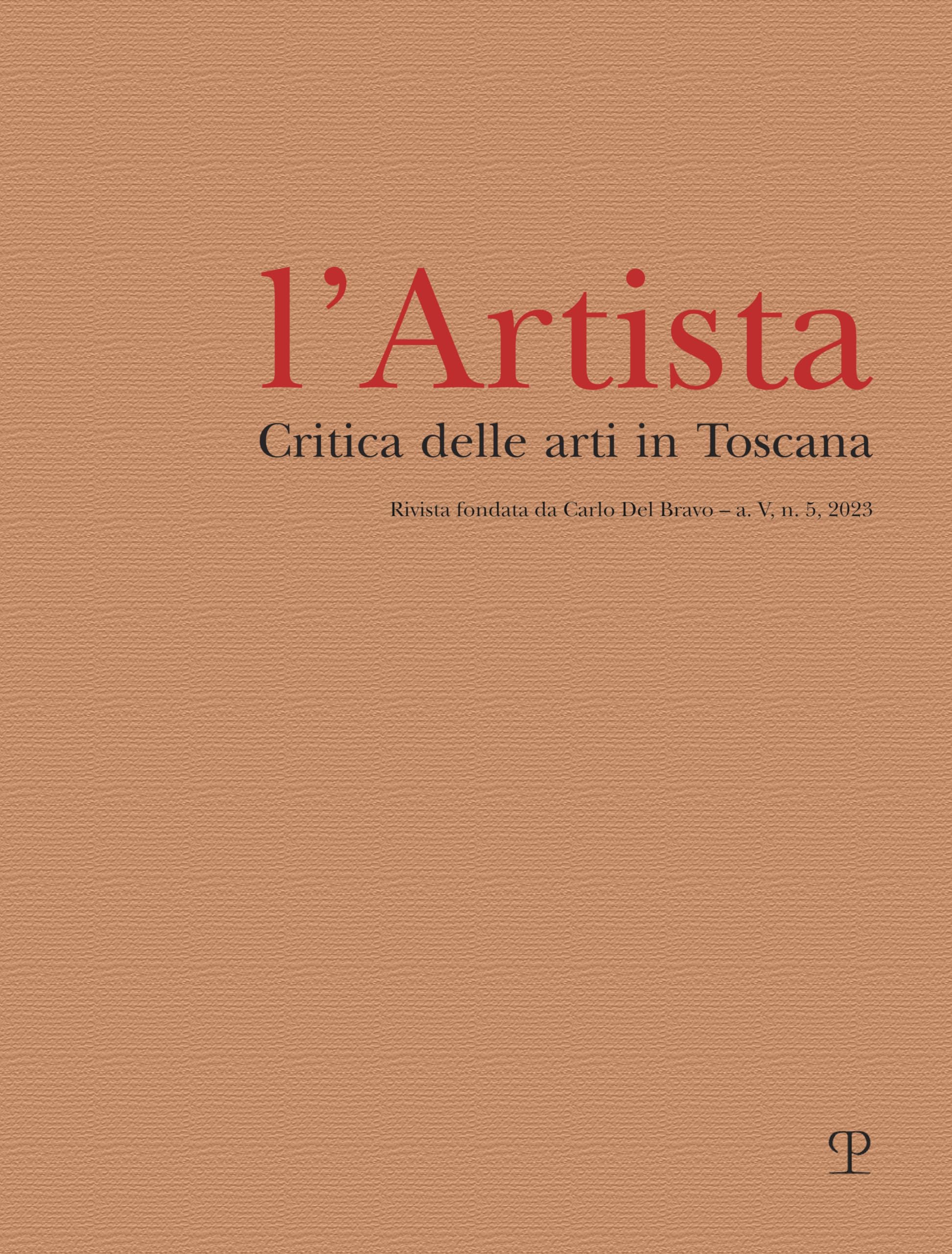 L'artista A. V N. 5 2023 livre de critique d'art toscan et histoire