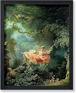 Poster Master Vintage Jean Honore Fragonard Poster - Retro Rococo Print - Gift for Artist, Friend - The Swing, Happy Accidents, Masterpiece - Wall Decor for Home, Office, 24x32 Unframed Wall Art