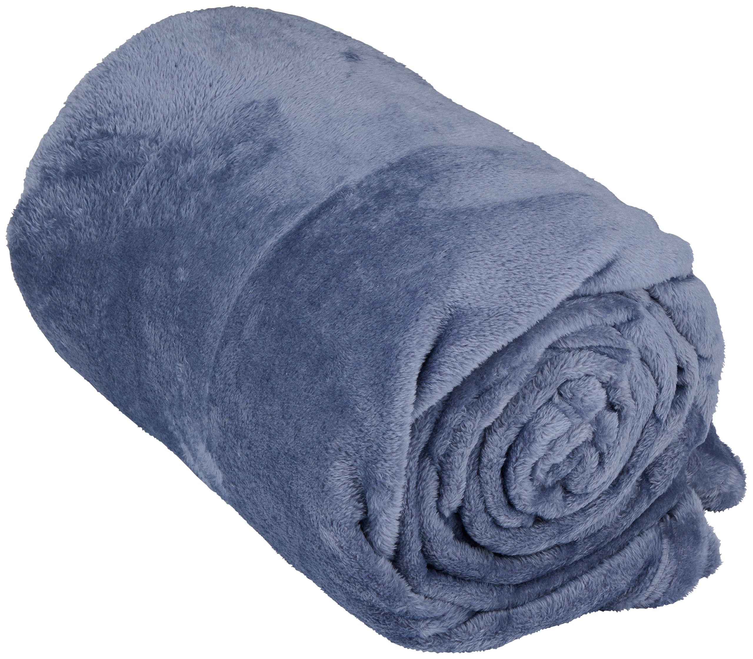 Arti Casa Fleecedecke 150 x 200 cm - Tagesdecke - Kuscheldecke - Sofa Überwurfdecke - 1-Personen Sofadecke - Dekoration Wohnzimmer - Waschmaschinenfest - Blau - Fleece/Polyester
