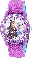 Vista 1 de Disney Frozen Kids' Plastic Time Teacher Analog Quartz Nylon Strap Watch