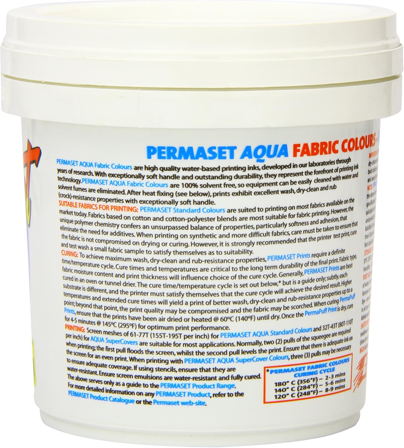 Permaset Aqua Standard 1 Litre Light Blue - Screen Printing Ink for Fabric - Ideal Screen Printing Kit for Home Office, Starter Kit, Fabric Paint, Screen Printer and Other Fabric Ink