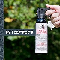 Vista 3 de SABRE - Espray contra osos de 7.9 oz (opciones de funda y opciones de paquete con varias piezas) Máxima fuerza y barrera protectora más grande