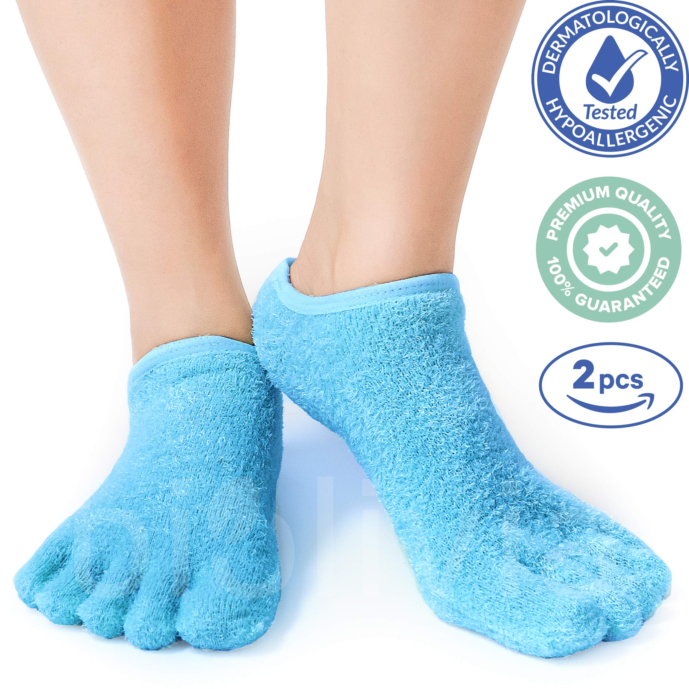 Buy Premium Moisturizing Five Fingers Foot Gel Spa Socks Soften Dry