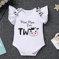 Vista 57 de IBTOM CASTLE Conjunto de ropa para niñas de 1er cumpleaños con diseño de pasteles, falda tutú, diadema y accesorios para fotos Rosa - dos largos