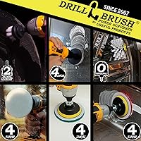Vista 27 de Drillbrush Cepillo de fregar - Accesorio para cepillo de taladro - Limpieza de piedras - Cepillo de limpieza profunda - Cepillo limpiador de Azul