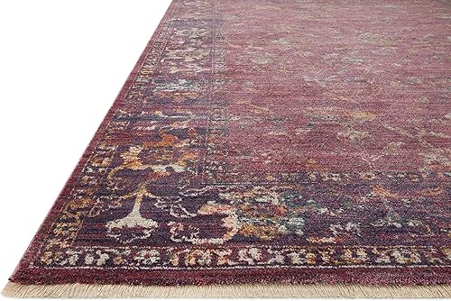 Miniatura 10 de Loloi Giada GIA-05 - Alfombra de terracota y multi oriental, 2 pies a 7 pulgadas x 12 pies a 0 pulgadas