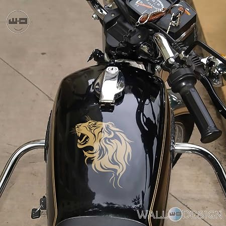 WallDesign Bike Stickers Custom Lions 