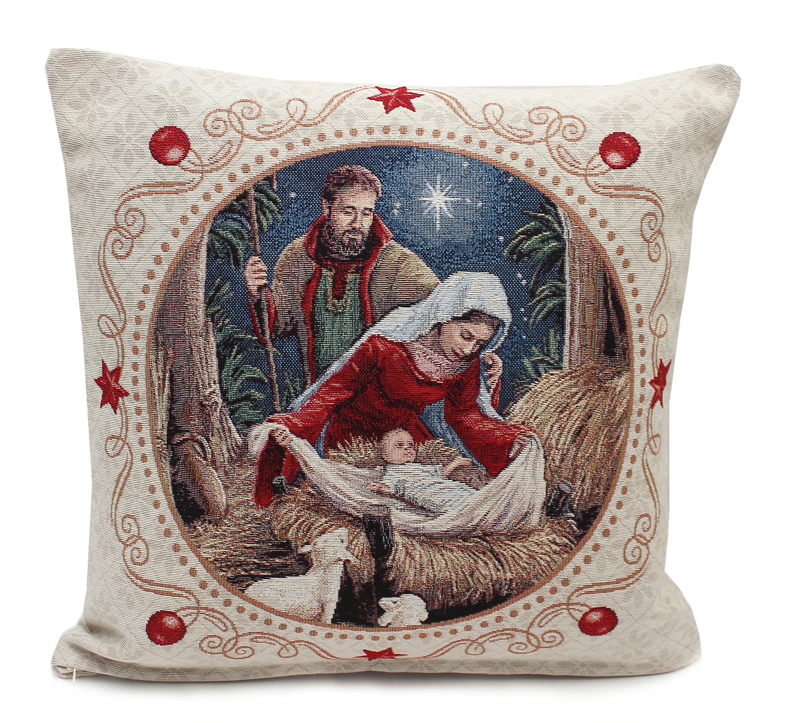 Peggy Wilkins Nativity Christmas Scene Tapestry Complete Cushion - 45cm x 45cm