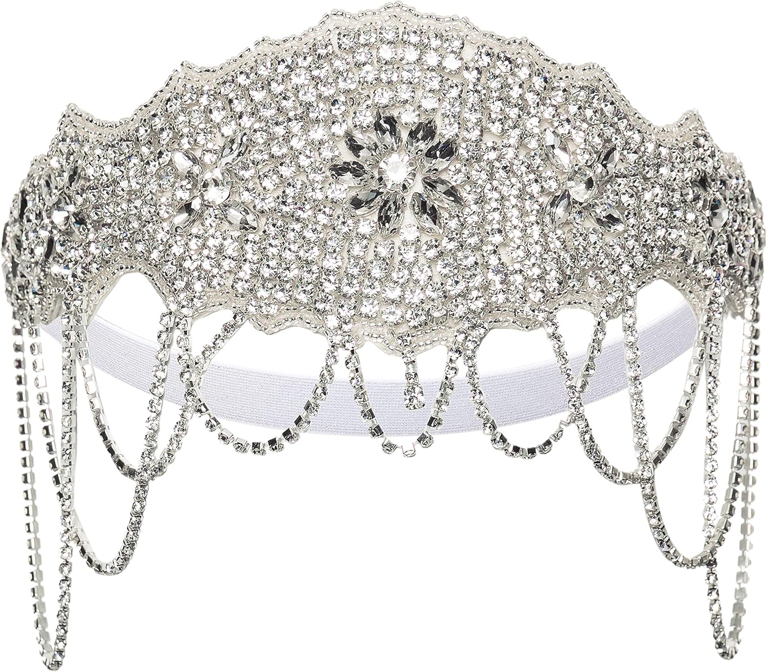 BABEYOND 1920s Flapper Gatsby Costume Accessories Set 20s Flapper Headband Pearl Necklace Gloves Cigarette Holder (Set-32): Clothing