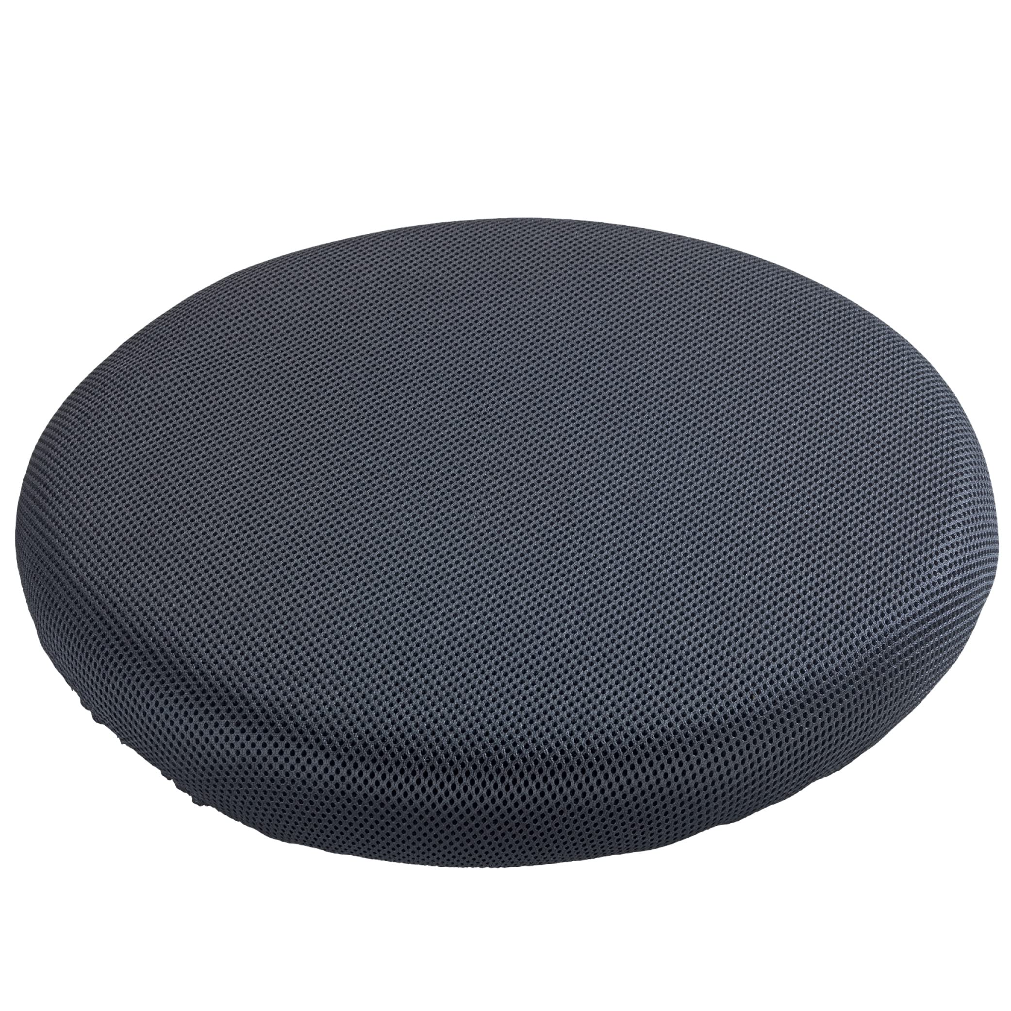 Maximex 9939480500 Cojín de Asiento Giratorio de Gel Comfort, Blanco/Negro