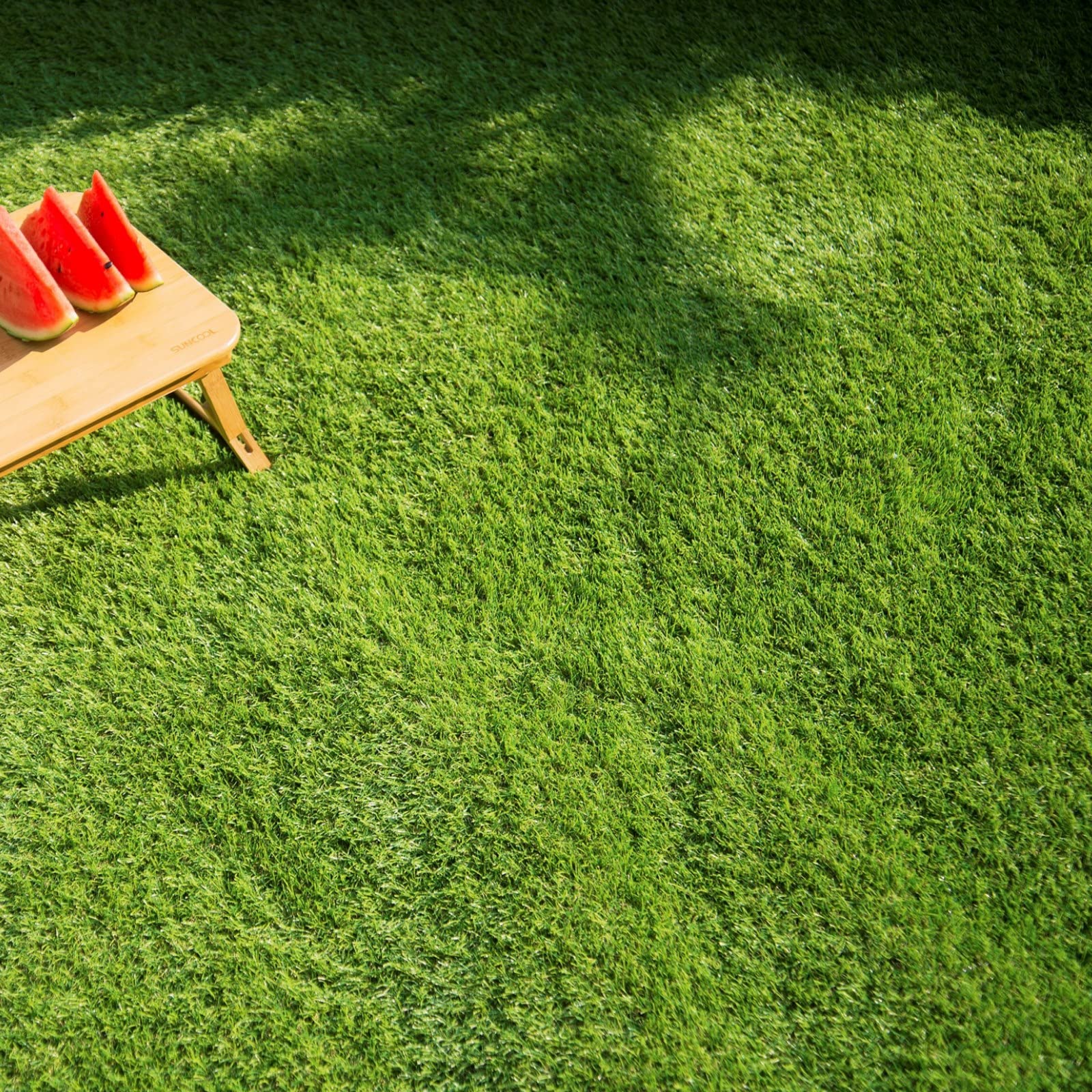 Amazon | 人工芝 2mx10m 芝丈35mm 高密度 リアル ロール ピン付き 透水