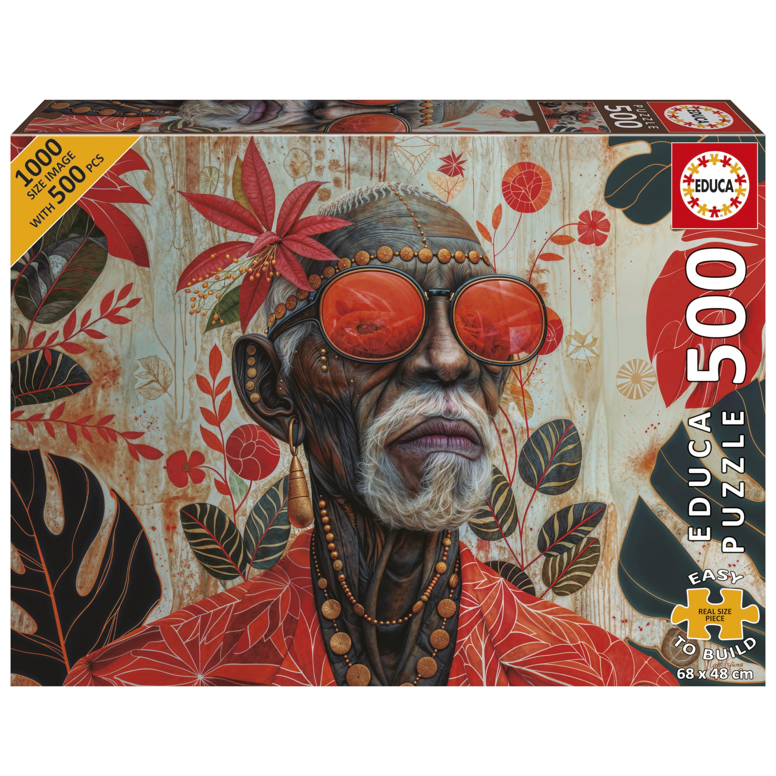 Educa - 500 Piece Jigsaw Puzzle for Adults | Guardians of the Tropics | Larger Pieces for a More Relaxed Assembly Experience | Gift | Ages 11+ (20238)