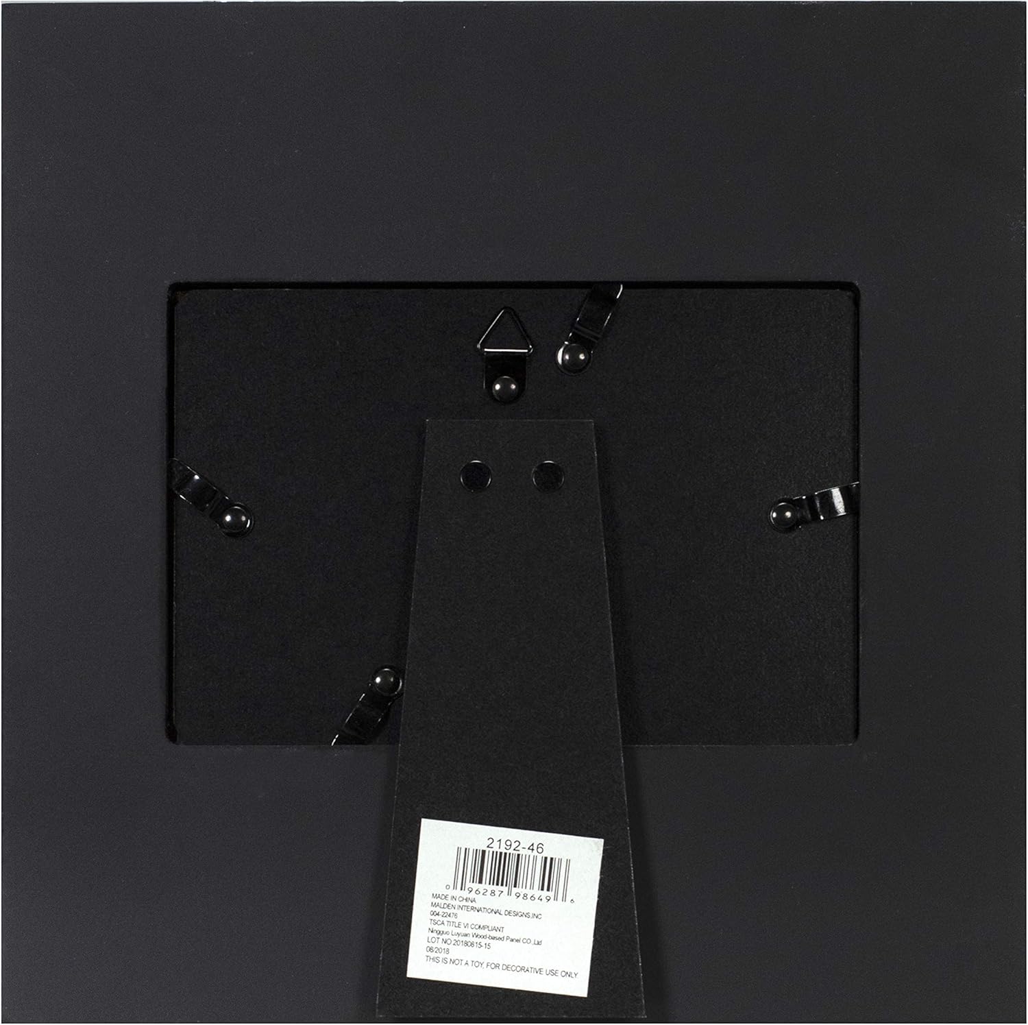 Malden International Designs Sun Washed Words Dad Distressed Black Picture Frame, 4x6, Black