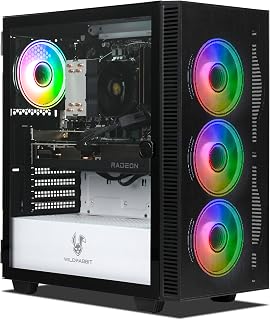 Ankermann Quantum Gaming PC | AMD Ryzen 5 9600X | AMD RX 9060XT 16GB | 32GB DDR5 RAM | 1TB NVMe SSD | Windows 11 | WiFi & Bluetooth