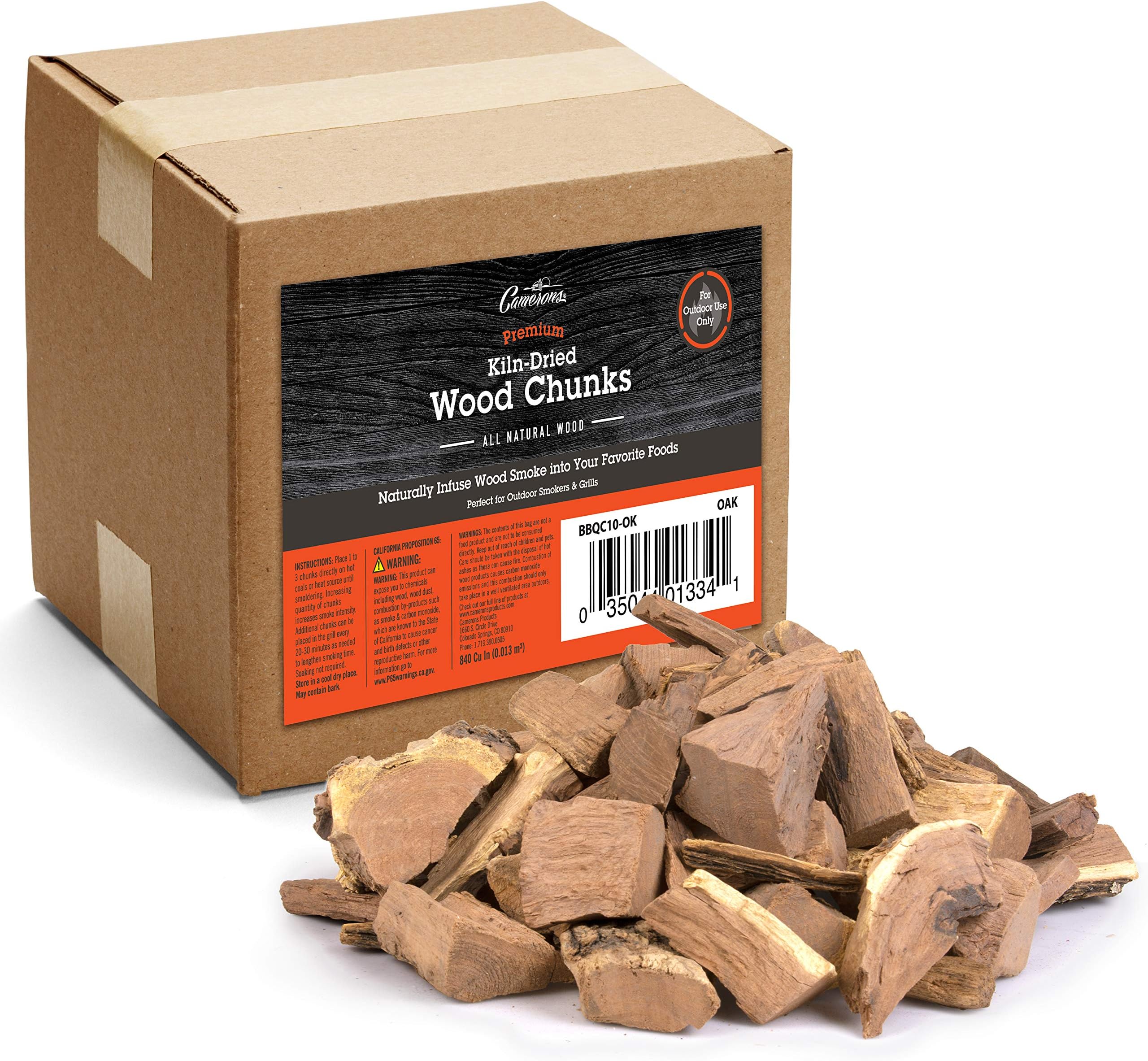 Camerons Products Large Bag BBQ Chunks, Oak