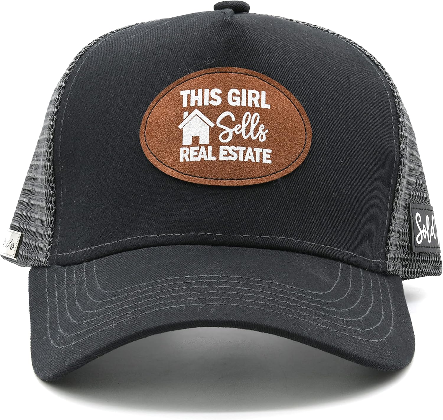 Waldeal Women's This Girl Real Estate Baseball Caps Adjustable Summer Mesh Trucker Hat - Image 2