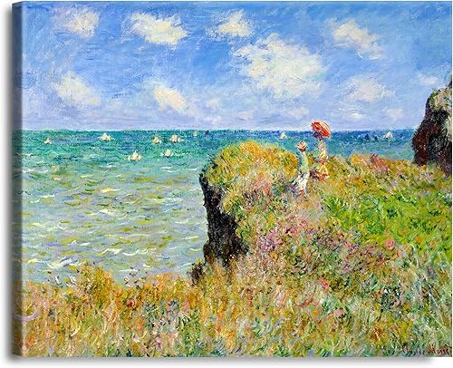 Miniatura 259 de A&T ARTWORK Antibes Seen from The Salis Gardens de Claude Monet Las Obras de Arte Clásico Mundial Reproducciones, Impresiones de Arte en Lienzo