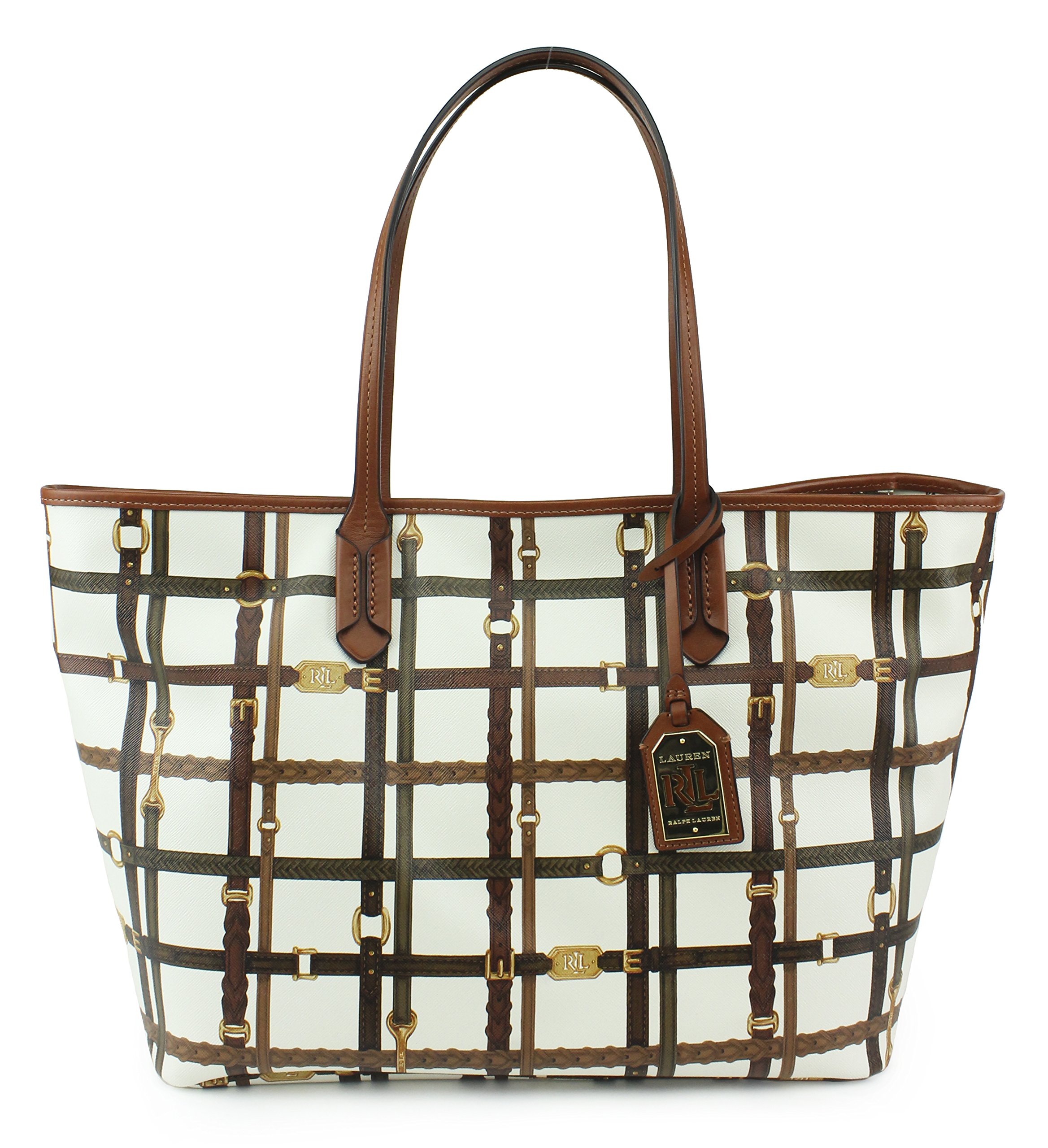LAUREN Ralph Lauren Women's Gallaway Tote, Cream, One Size
