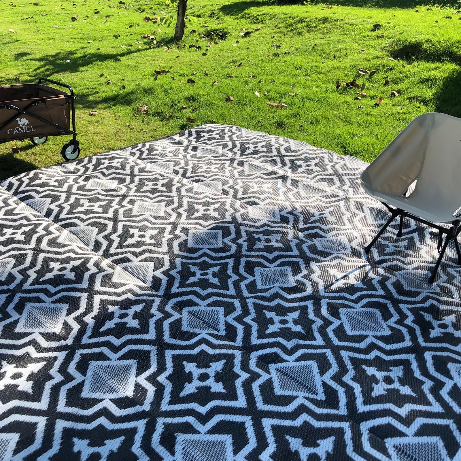 Alfolo Outdoor Rug 9x18ft Large Camping Rug