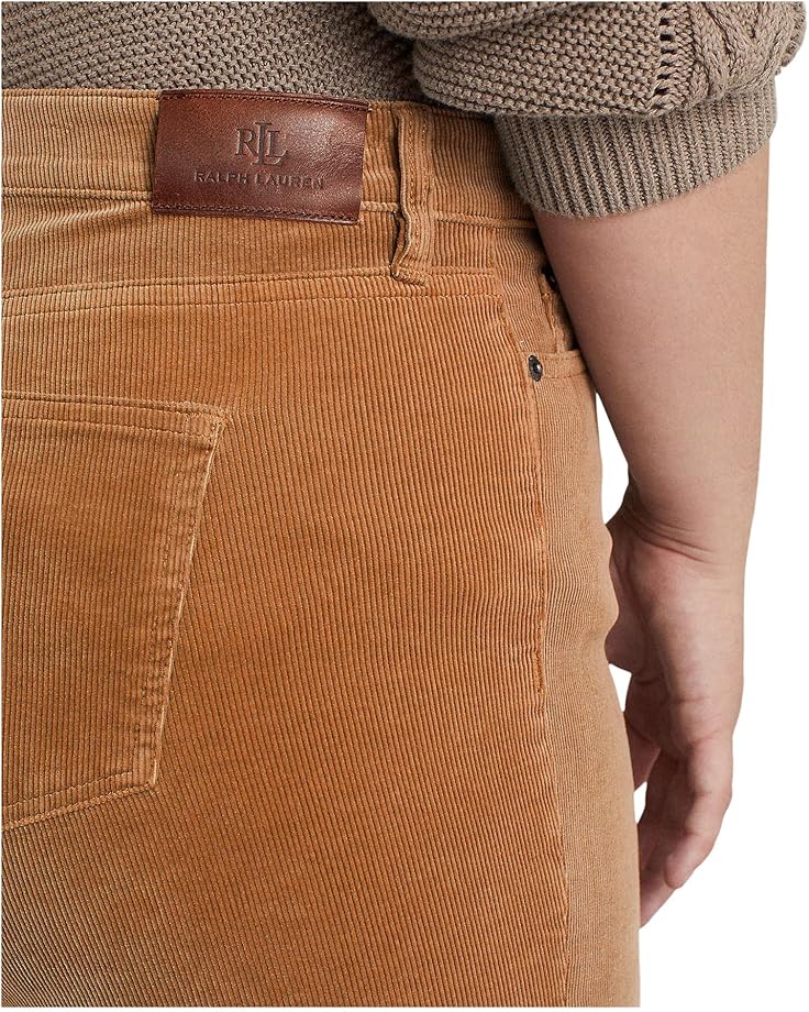 Lauren Ralph Lauren Plus-Size Corduroy Mid-Rise Straight Pant - #3 of 4