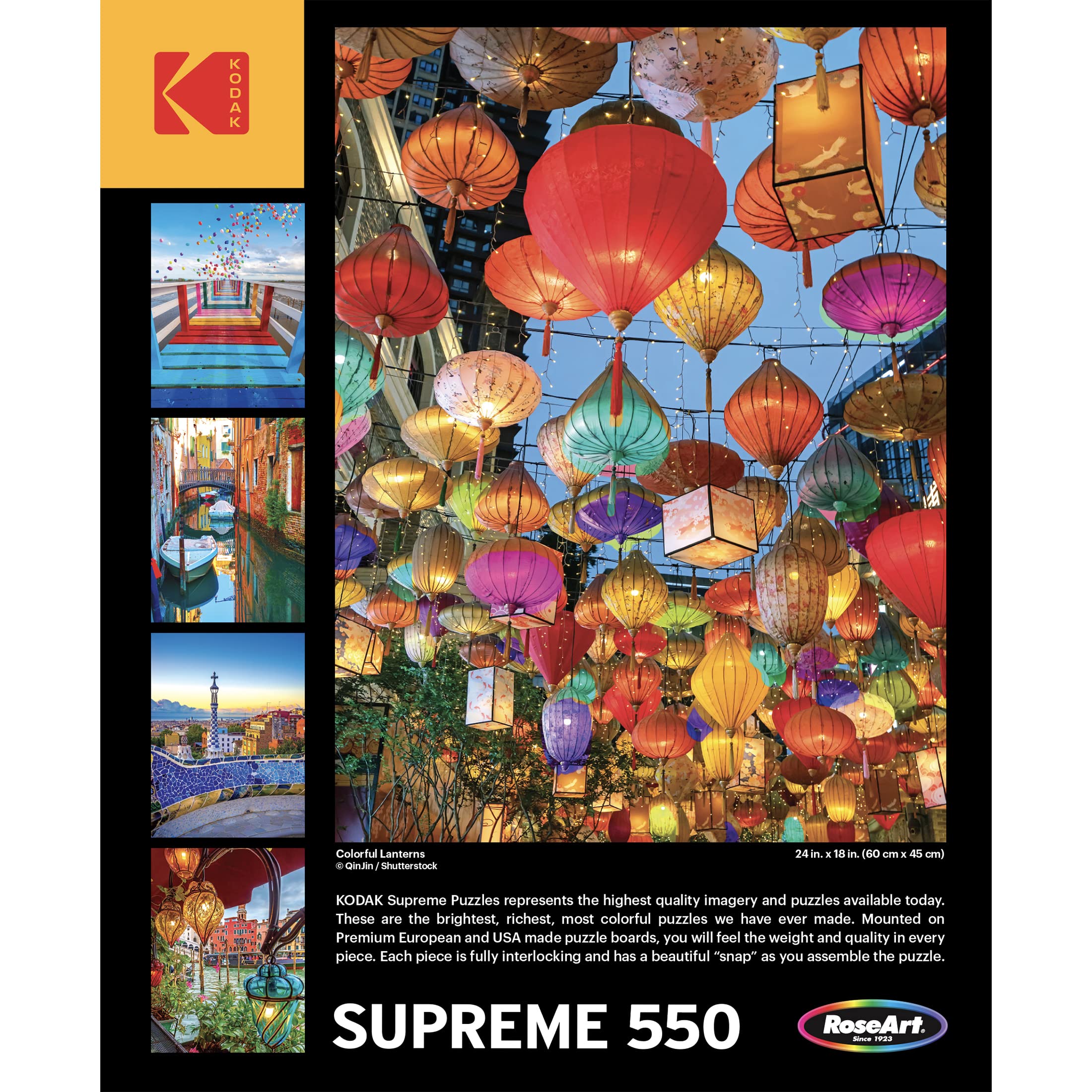 絵画 flk041089 Amazon.com: RoseArt - Kodak Supreme Premium - Colorful Lanterns