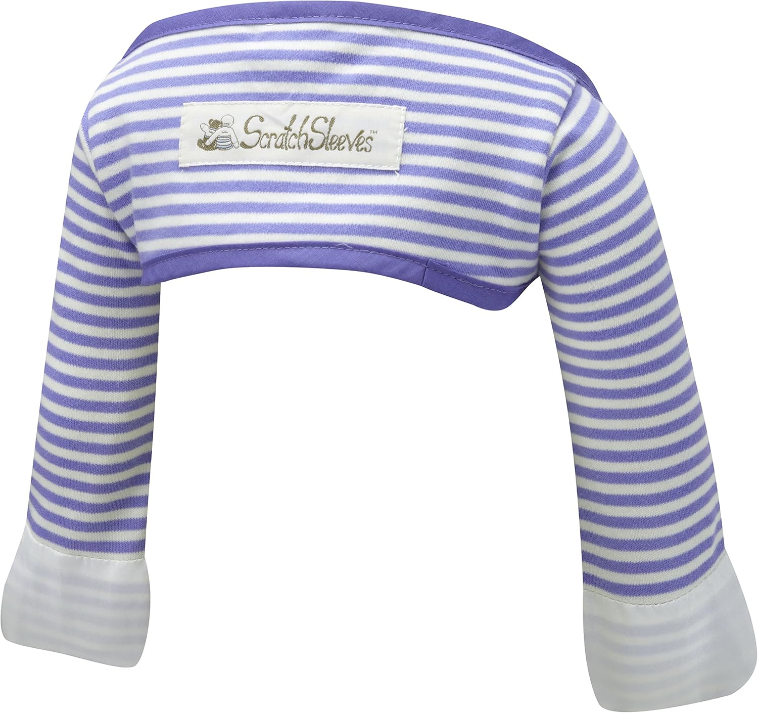 ScratchSleeves | Baby Boys' Stay-On Scratch Mitts | Stripes