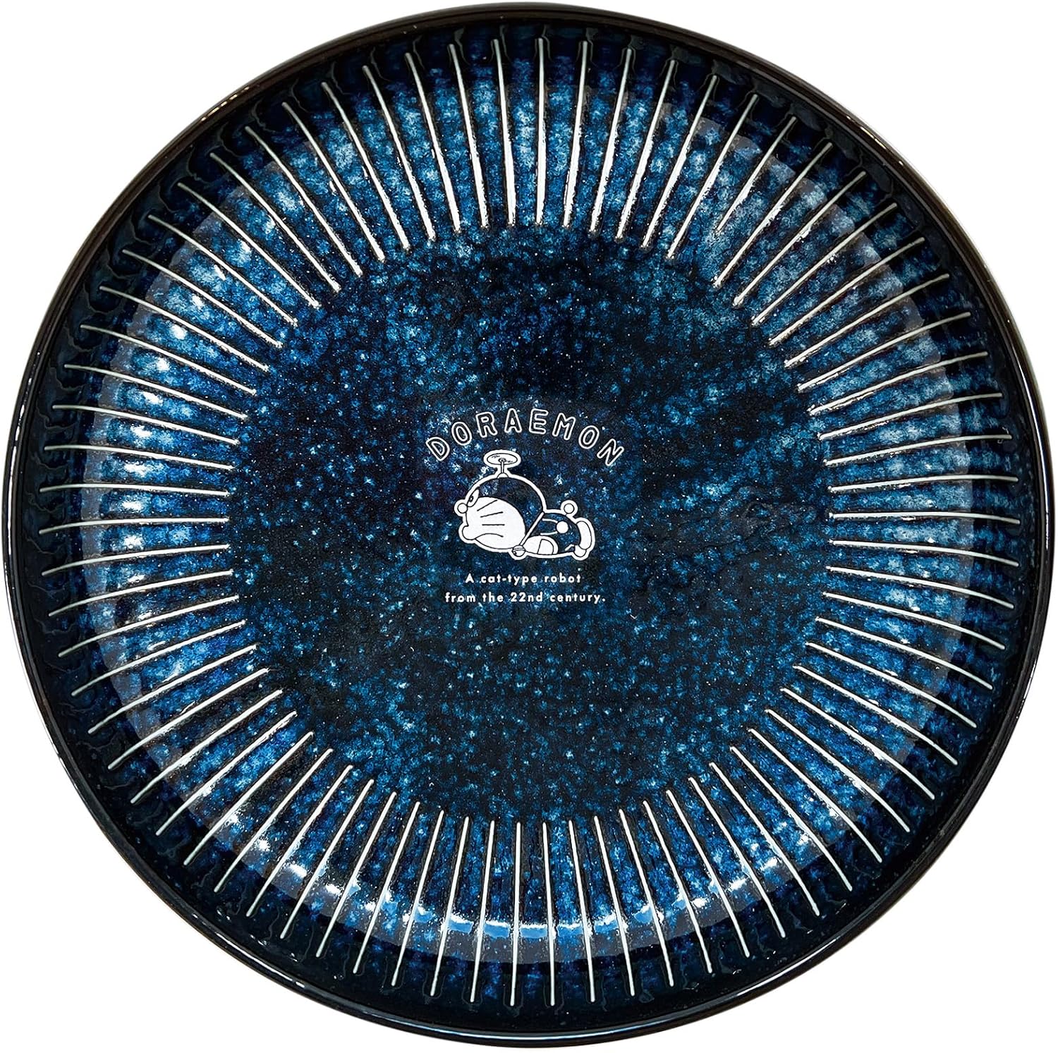 金正陶器(Kaneshotouki) Doraemon 011145 Multi Cup Small Bowl with Buckwheat Boar Mouth Diameter 3.1 x Height 2.6 inches (8 x 6.5 cm), Microwave Safe, Dishwasher Safe, Indigo, Made in Japan