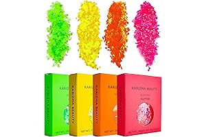 Neon Nights! Chunky Glitter Makeup for Face, Body, Eye & Hair