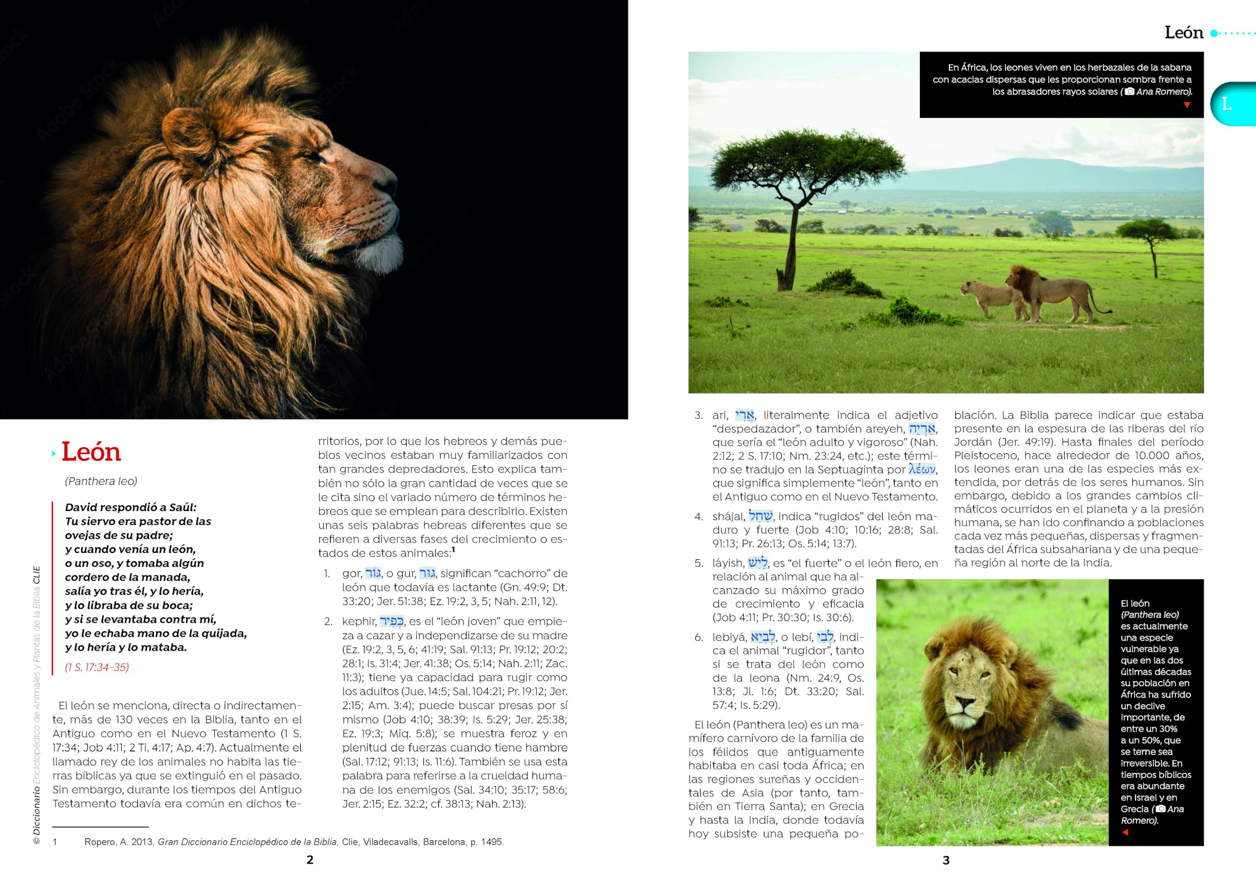 Diccionario Enciclopédico de Animales y Plantas de la Biblia