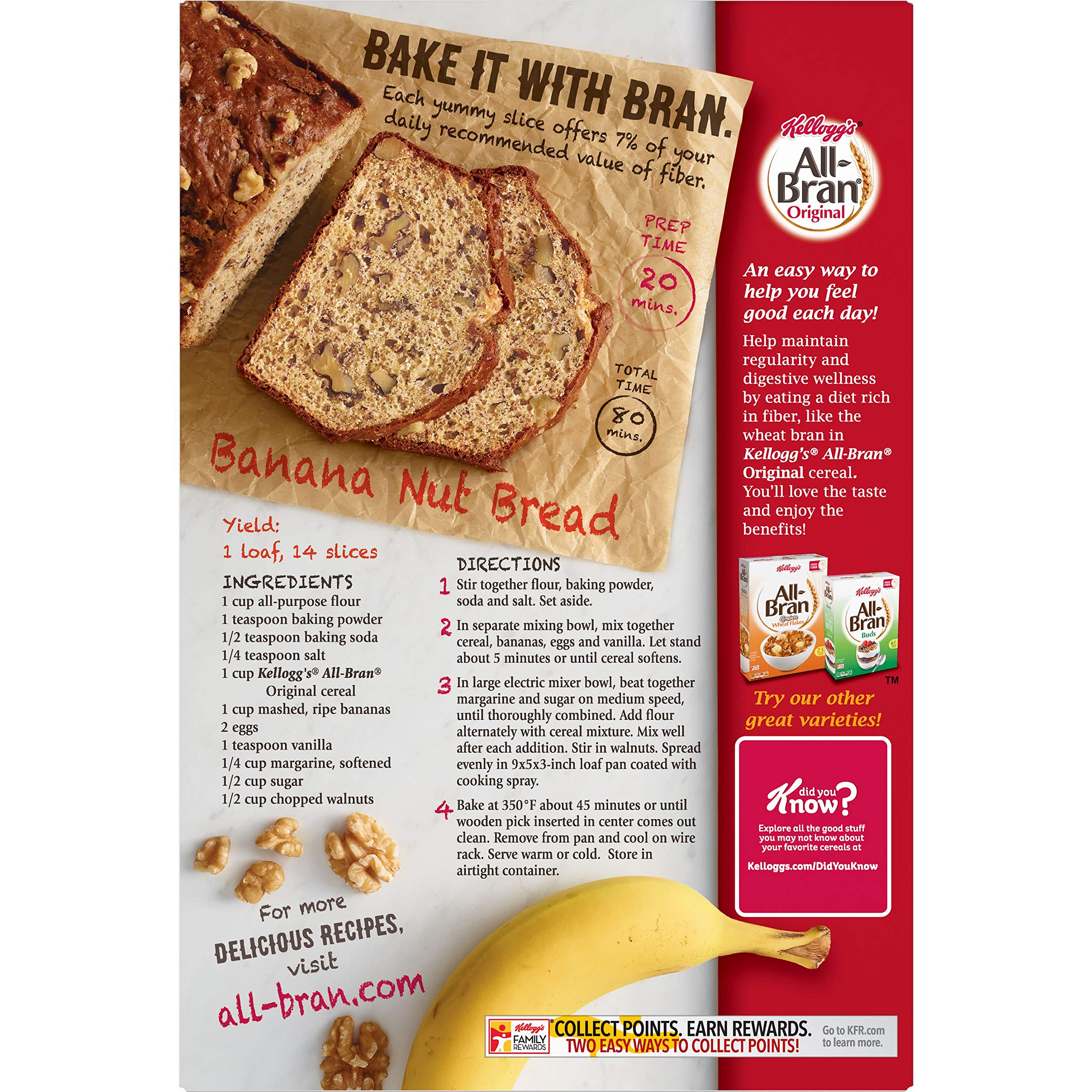 Buy Kellogg’s All Bran Breakfast Cereal, 8 Vitamins and Minerals, High