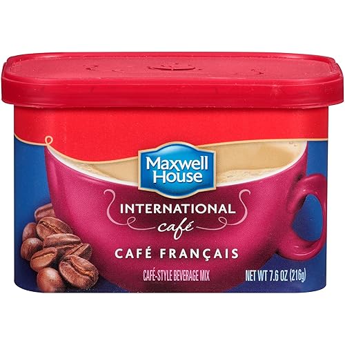 Miniatura 145 de Maxwell House Mezcla instantánea de bebidas estilo café, fácil de preparar, 1 recipiente, para café rápido por la mañana o por la tarde, café