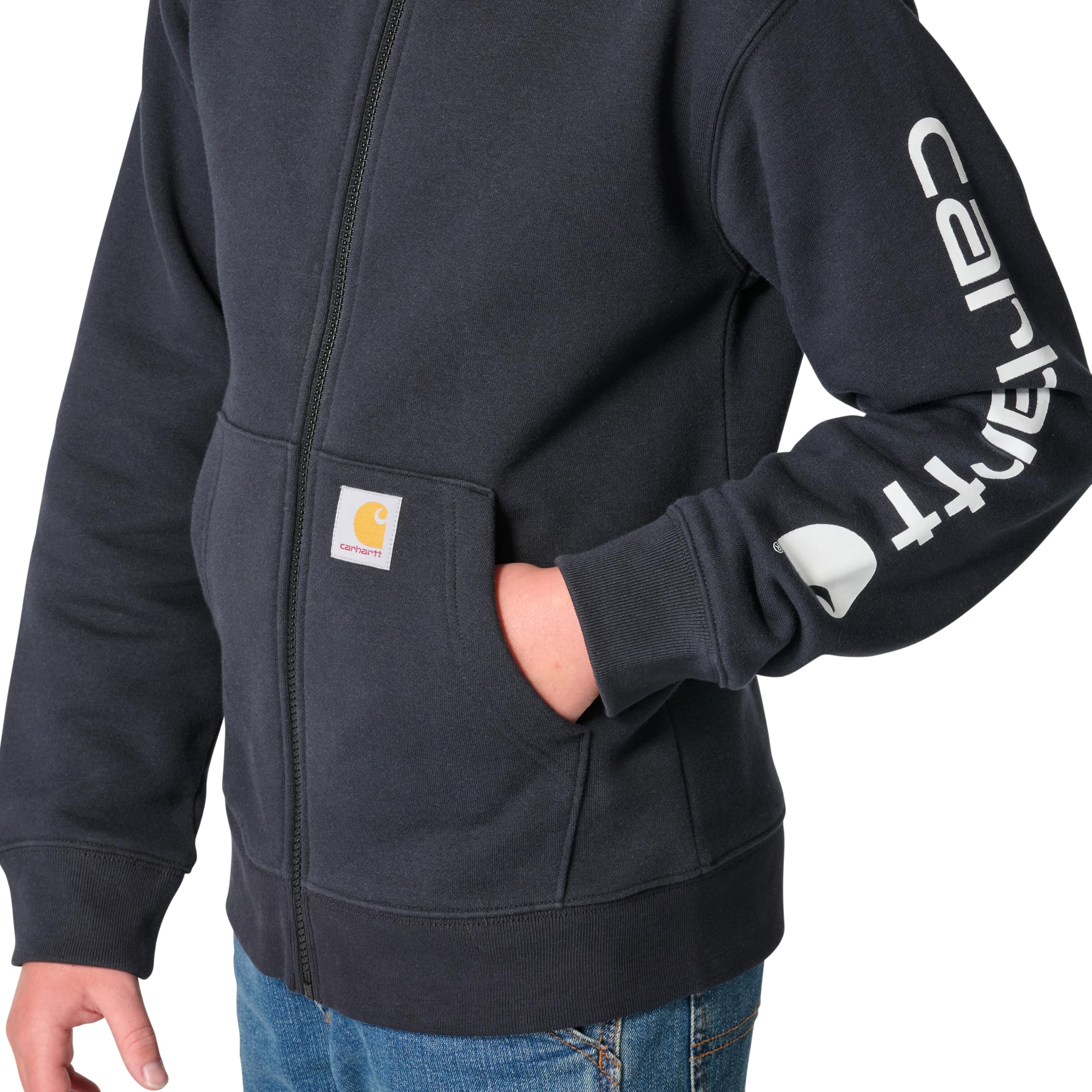 Carhartt Long Sleeve Hooded Sweatshirt Felpa con Cappuccio Bambino
