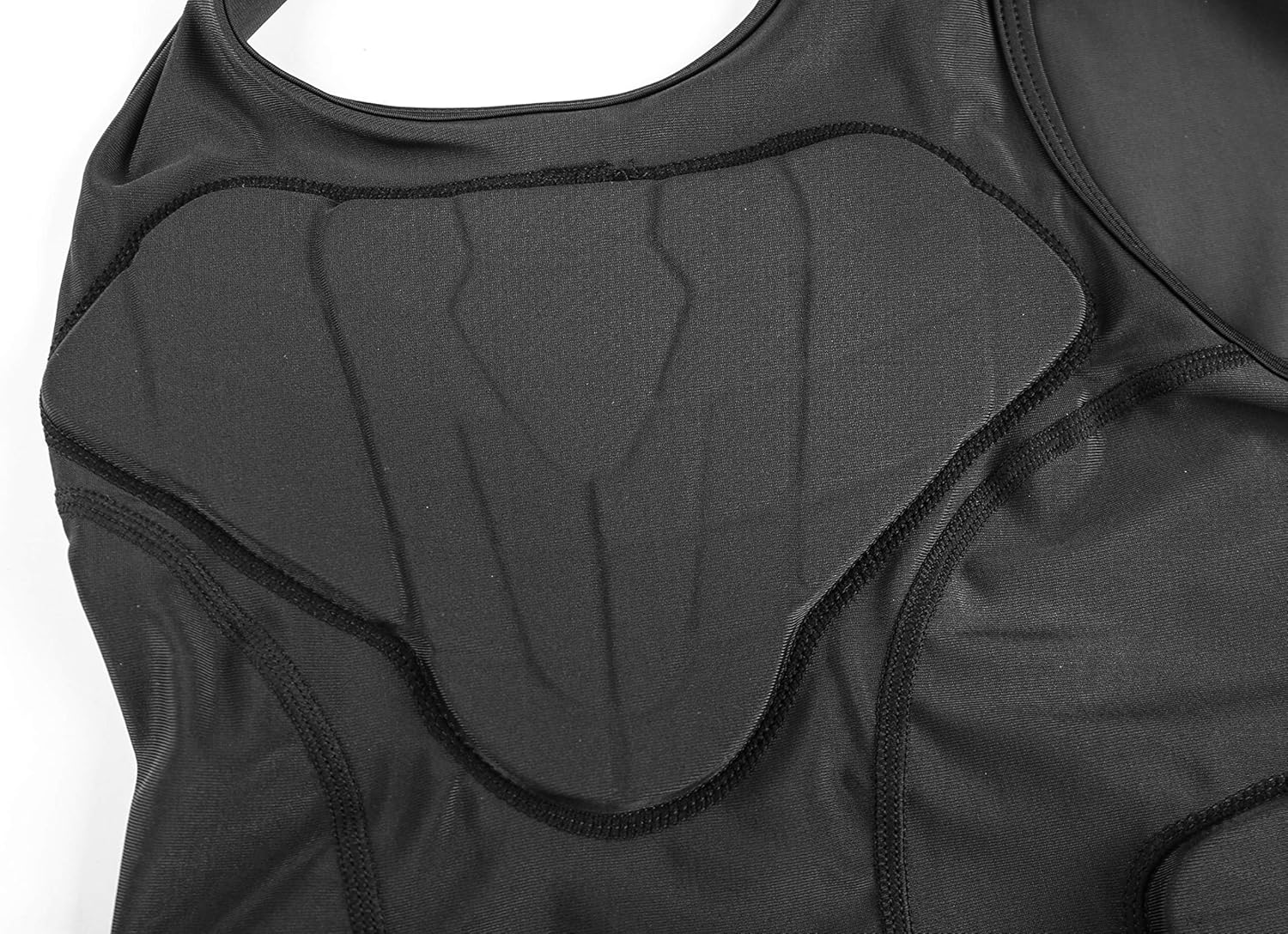 DGXINJUN Men's Padded Compression Shirt Vest (4-Pad) Sleeveless T-Shirt Ribs Protector : Sports & Outdoors