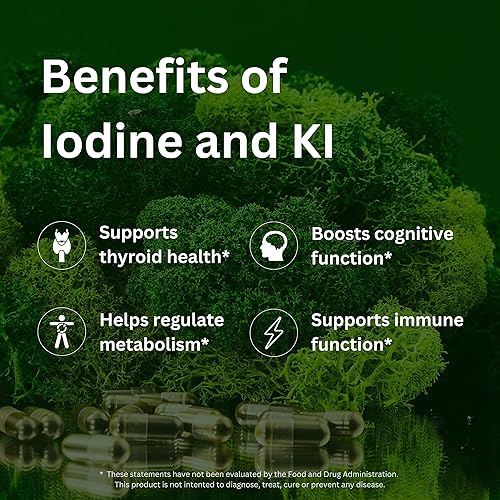 Miniatura 3 de Rebirth by NYOUTROPICS - Suplemento de yodo nootrópico (180 cápsulas veganas), proporciona apoyo cerebral y apoyo tiroideo para mujeres y hombres,