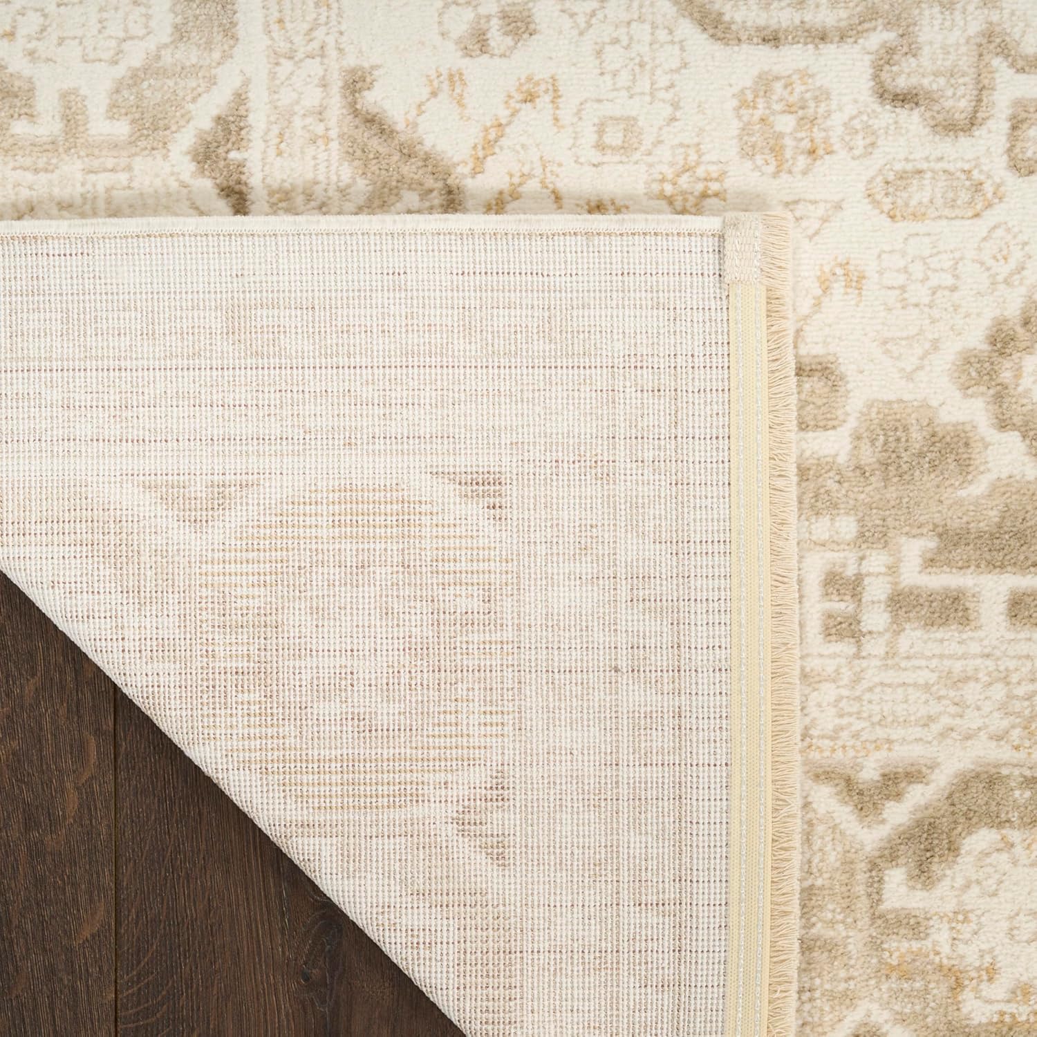 Nourison Home Pardis Ivory Beige 7'10" x 9'10" Area Rug - Easy Clean, Non Shedding, Bed Room, Living Room, Dining Room, Kitchen (8' x 10')
