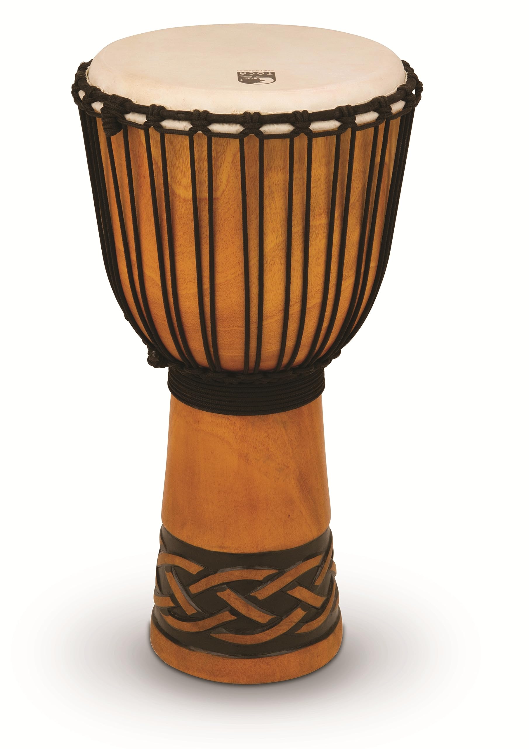 Toca TODJ-12CK Origins Series Rope Tuned Wood 12-Inch Djembe - Celtic Knot Finish
