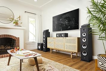 Polk Monitor XT30 Compact Center Channel Speaker - Hi-Res Audio Certified, Dolby Atmos & DTS:X Compatible, 1 Terylene Tweeter & Dual 5.25 Dynamically Balanced Woofer, Midnight Black