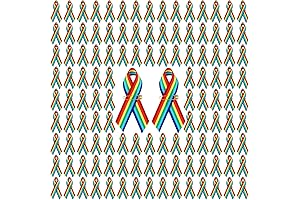 Pin Me Rainbow Ribbon Pins