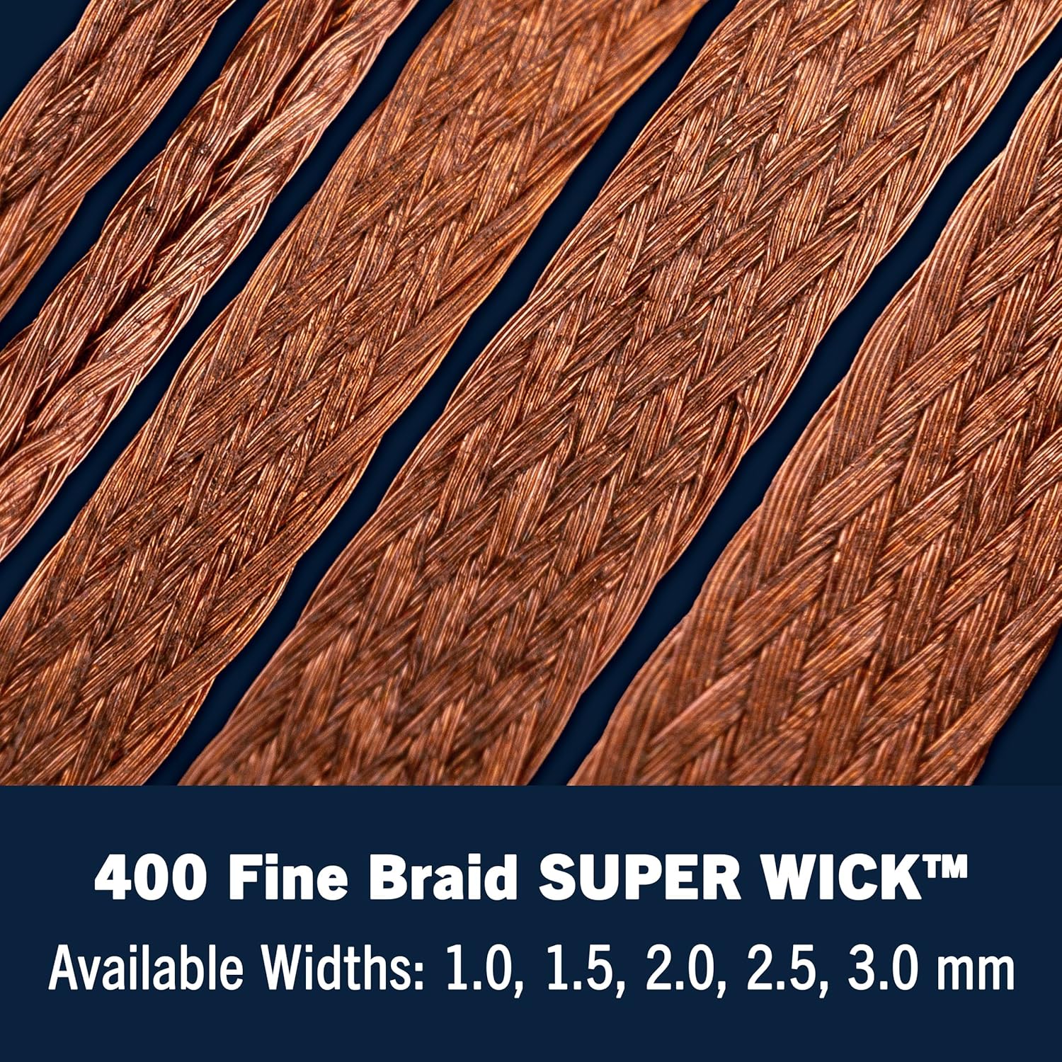 MG Chemicals - 452 Desoldering Braid #2 Fine Braid Super Wick with RMA Flux, 50' Length x 0.05" Width, Yellow