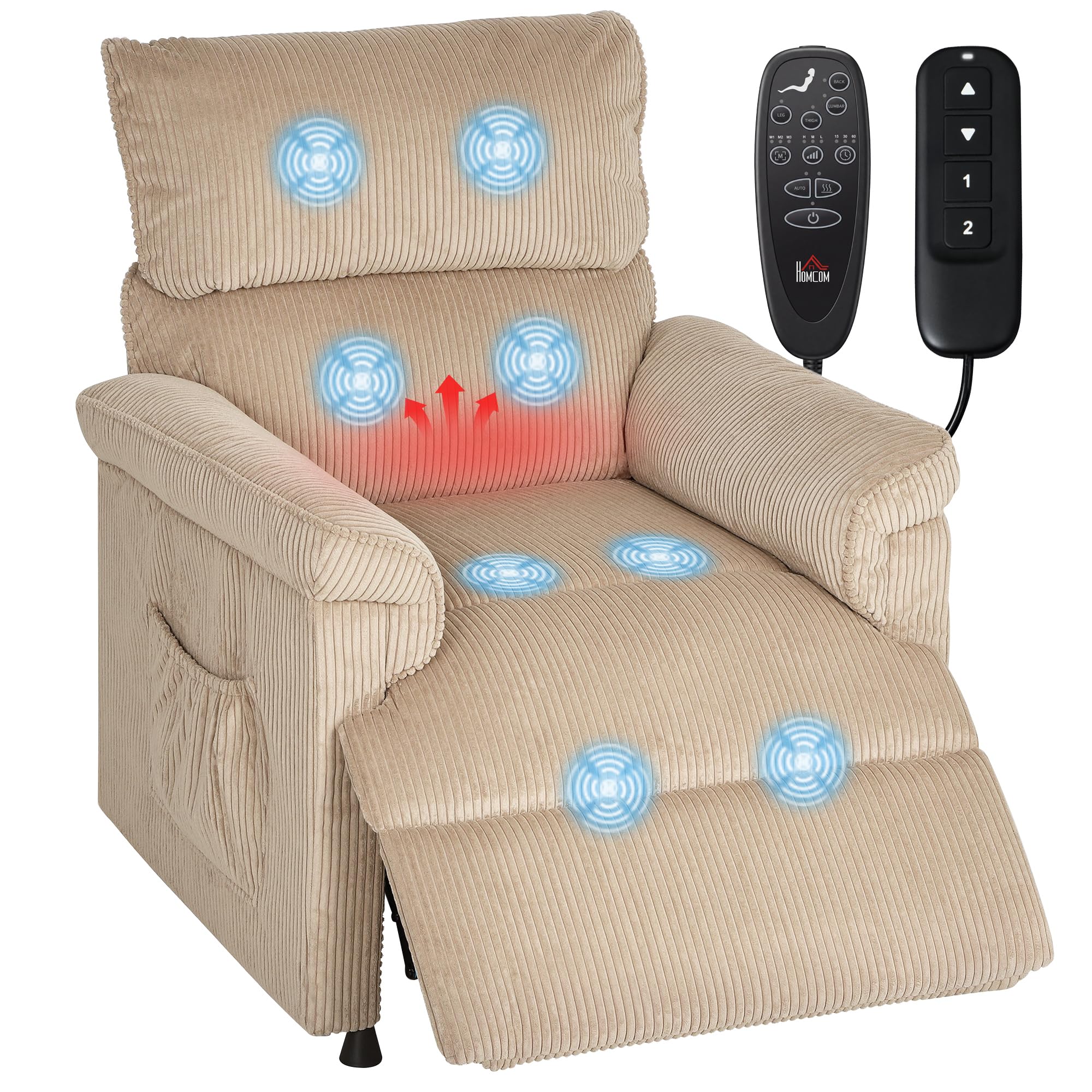 homcom fauteuil relax électrique